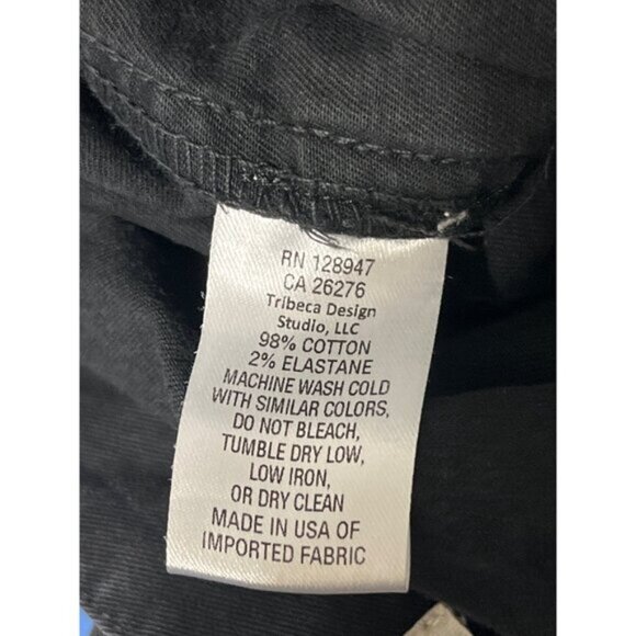 NILI LOTAN Shon Barrrel Black Wash Utility Pants With Front Patch Pockets size 0 - Picture 8 of 13